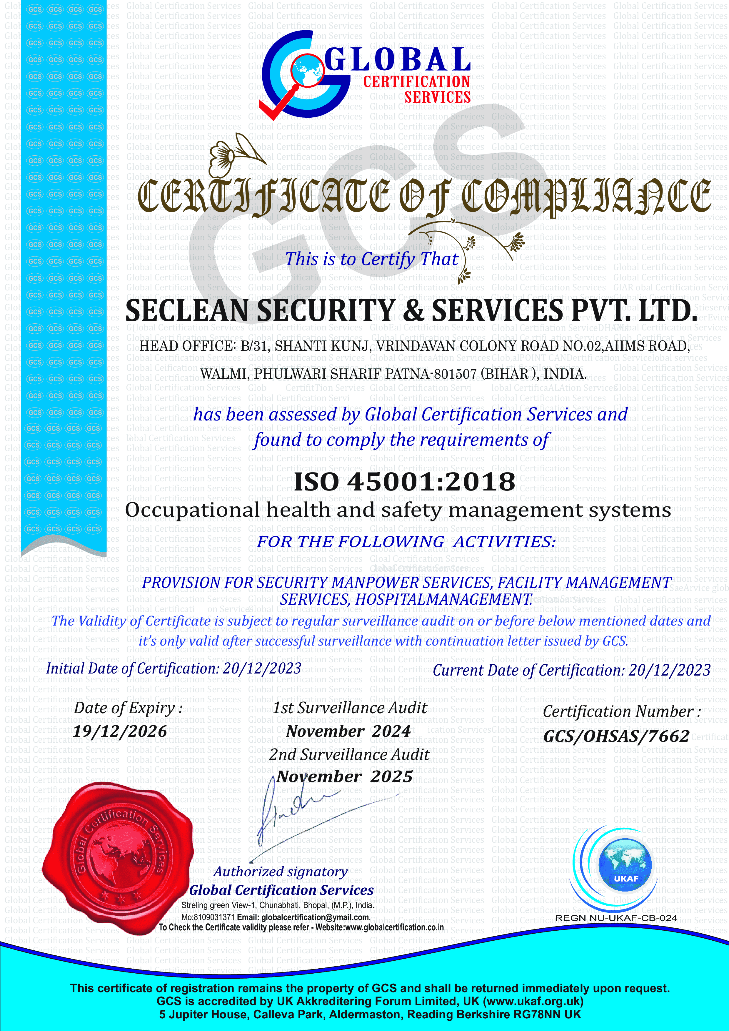 Certification